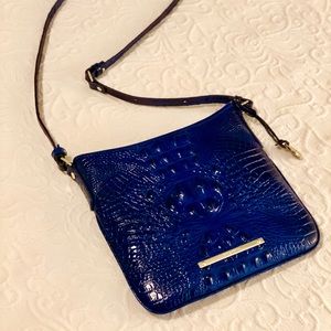 Brahmin Melbourne Jody Croc Cross-Body | sapphire